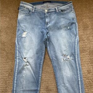 Rock & Republic Indee Distressed Straight Leg Jeans